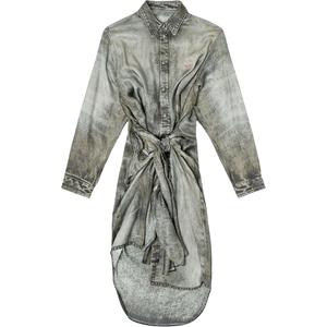 D Iletta Джинсовая рубашка-платье DIESEL, battleship серый