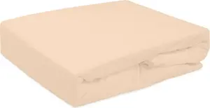 Простыня на резинке, махровая, 90х200 см, жемчужно-розовая