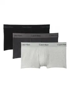 Трусы-боксеры с логотипом на поясе, 3 штуки в упаковке Calvin Klein Underwear, серый
