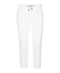 Спортивные брюки с замшевой отделкой Eleventy, белый