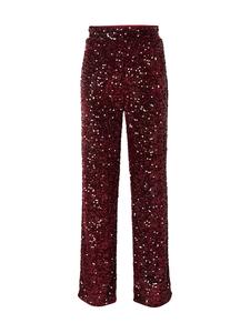 PIECES Широкие брюки 'PCKAM' в винно-красном цвете
