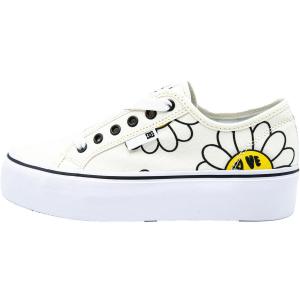 Кроссовки DC Shoes Manual Platform, белые, женские