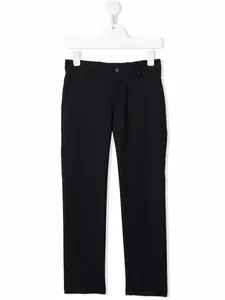 Строгие брюки кроя слим Emporio Armani Kids, синий