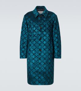 Клетчатое пальто Dries Van Noten, Petrol