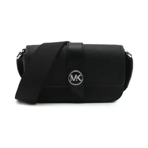 Кожаная сумка-мессенджер xs ew слинг Michael Kors, черный