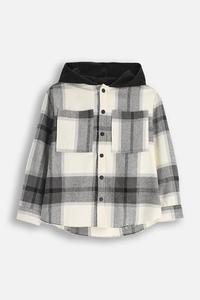 Детская хлопковая рубашка Coccodrillo, серый