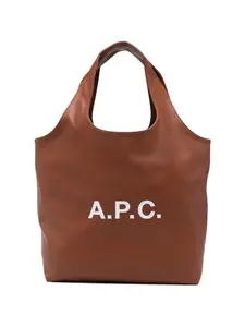 Сумка через плечо с логотипом A.P.C., коричневый