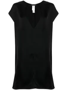 Платье мини с глубоким V-образным вырезом Fabiana Filippi, черный