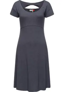 Летнее платье в стиле рэгвир "Lunngo Solid", легкое повседневное платье с бантом на спине Ragwear, цвет морской волны