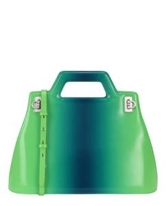 Большая сумка Wanda с верхней ручкой Salvatore Ferragamo, зеленый