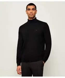 Шерстяная водолазка Regular fit Calvin Klein, черный