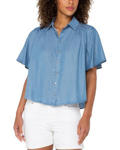 Рубашка на пуговицах Liverpool Los Angeles, синий