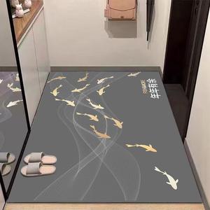 Budis Ковер 160х200 см для прихожей/ванной в китайском стиле, впитывающий, нескользящий