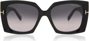 Солнцезащитные очки TOM FORD FT0921 Jacquetta 01B, женские, цвет черный дымчатый, размер линз 54 мм, Shiny Black