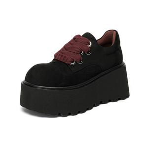 Повседневные однобортные туфли женские GEMEIQ, Black Red