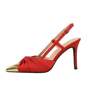 QITUMAUL Женские туфли-лодочки на тонком каблуке красные [высота каблука 9 см], цвет Red[Heel Height 9cm]