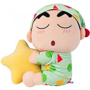 Плюшевая кукла Crayon Shinchan Crayon Shin chan Cute And Soft Glow White Cat высотой 25 см Crooked Melon Production, Glow-in-The-темно-Doll-Shin-Chan