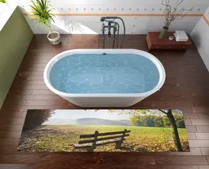 Коврик для ванной Wallario, черный