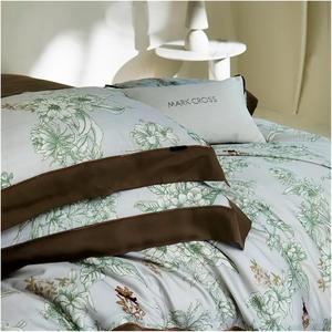 UOIO Комплект постельного белья UOIO 800TC с цветочным принтом, охлаждающий, шелковисто-мягкий