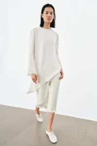 Zara Топ zw collection asymmetric satin top