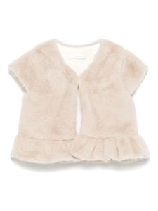 Шуба из искусственного меха Patachou, нейтральный цвет