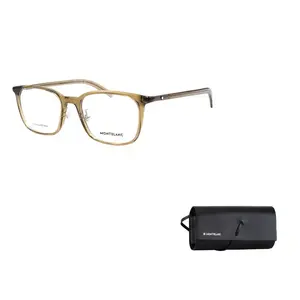 MONTBLANC Квадратная оправа для очков мужская светло-коричневая, Light Brown