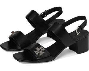 Туфли Tory Burch T Lock Heel Sandals 55mm, цвет Perfect Black