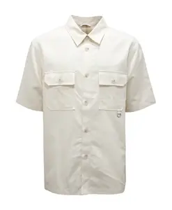 Рубашка из хлопка и льна в стиле 24ec1m0g0810063 Paolo Pecora, белый