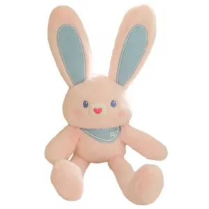 Tak Bebe Кулон с кроликом Dopamine Pink Pull Ear, милый ключ-брелок с кроликом Pull Ear, плюшевая кукла высотой 30см