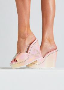 Эспадрильи BIANCA WEDGE PINK Sparkl, розовый