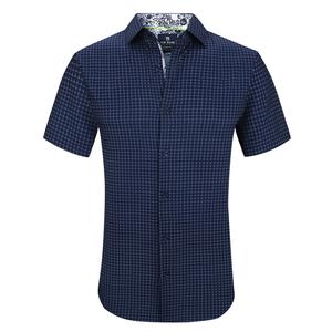 Tom Baine Slim Fit рубашка мужская с коротким рукавом Performance Stretch Button Down, темно-синий