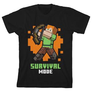 Футболка с графикой Minecraft Alex Survival Mode для мальчиков 8–20 лет Licensed Character