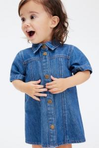 Платье джинсовое А-силуэта H&M, синий