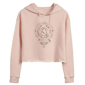 Укороченная худи с символикой моли для юниоров Yellowjackets Licensed Character, розовый