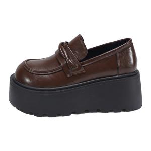 Worm's Home Коричневые лоферы женские, цвет Brown