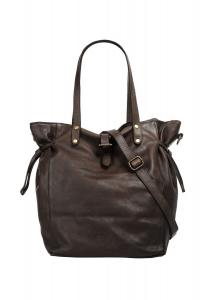 Шопер, натуральная кожа, сделано в Италии Forty, темно-коричневый