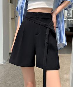 Aimoha -select-/Заправленные шорты с поясом из ленты и пуговиц Aimoha - Select -, цвет Black