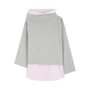 Топ Dries Van Noten Henies Top Grey Melange, серый