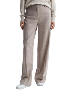 Рейсс Хейзел Широкие брюки из шерстяной смеси с фактурой Reiss, бежевый