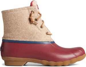 Женские шерстяные сапоги Sperry Saltwater с тиснением, Tan/Wool