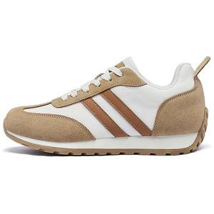 AGSDON Низкие повседневные туфли, увеличивающие рост, женские, бежево-абрикосового цвета