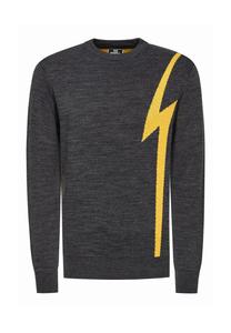 Джемпер с молнией RUSTY NEAL, цвет Anthrazit Gelb