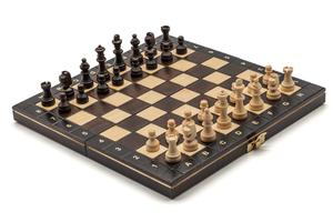 Школьные шахматы, логическая игра, Шахматы Журека, коричневые Szachy Żurek
