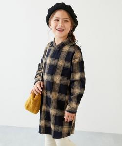 Платье-рубашка из клетчатой фланели, 100% хлопок, с длинными рукавами, коллекция осень/зима 2025.