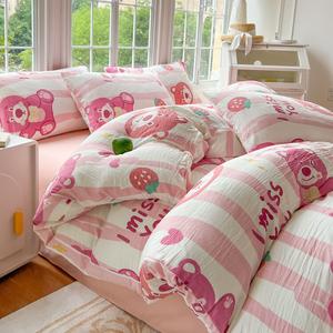 Disney Простыня на резинке 180 см, комплект из 4 предметов, 180х220 см, цвет Adorable Bear