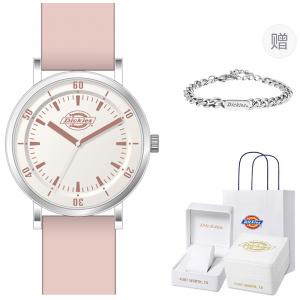 Dickies Наручные часы кварцевый механизм силиконовый ремешок белый циферблат унисекс коробка лимитированная серия