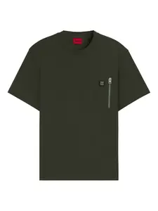 Футболка с нашивкой-логотипом HUGO, зеленый
