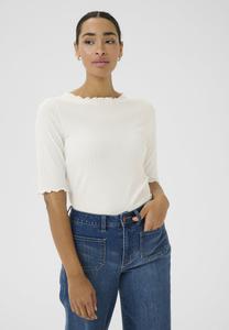 Футболка Kaffe KASAMANTHA, Chalk Cc/White