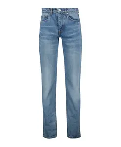 Классические прямые джинсы из денима Ami Paris, синий