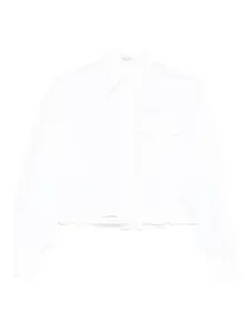 Рубашка с кулиской и карманом Brunello Cucinelli, белый